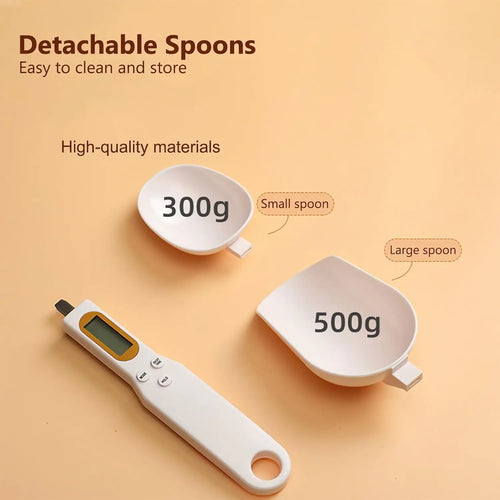 Digital Measuring Spoon Scale Electronic Spoon Weighing for Food Coffee Powder Tea Ingredients Spice Kitchen Gram Measuring Tool
